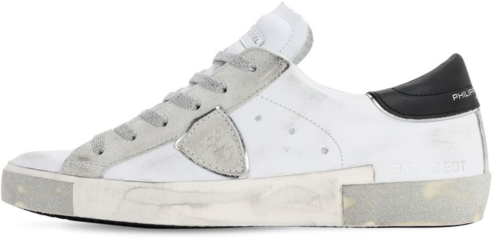 Philippe Model Prsx Glitter Bande Sneakers - ShopStyle