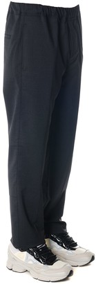 Oamc Grey Wool Pants With Elastic Waistband