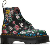 Thumbnail for your product : Dr. Martens Black & Multicolor Floral Sinclair Platform Boots
