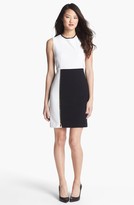 Thumbnail for your product : Vince Camuto Front Zip Colorblock Sheath Dress (Regular & Petite)