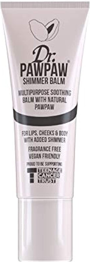 Dr.PAW PAW Dr. PAWPAW Multi-Purpose Balm , No Fragrance Balm, For Lips, Skin, Hair, Cuticles, Nails, and Beauty Finishing , 10 mL (Shimmer, 1 Pack)