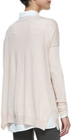 Thumbnail for your product : Vince Lightweight V-Neck Drop-Sleeve Sweater, Ballet