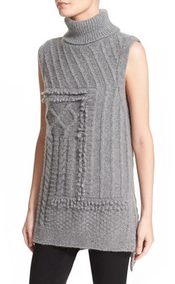 Derek Lam 10 Crosby Women's Cable Knit Turtleneck Sweater Vest