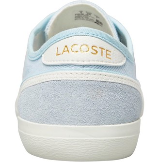 Lacoste Womens Sideline Trainers Light Blue/Off White