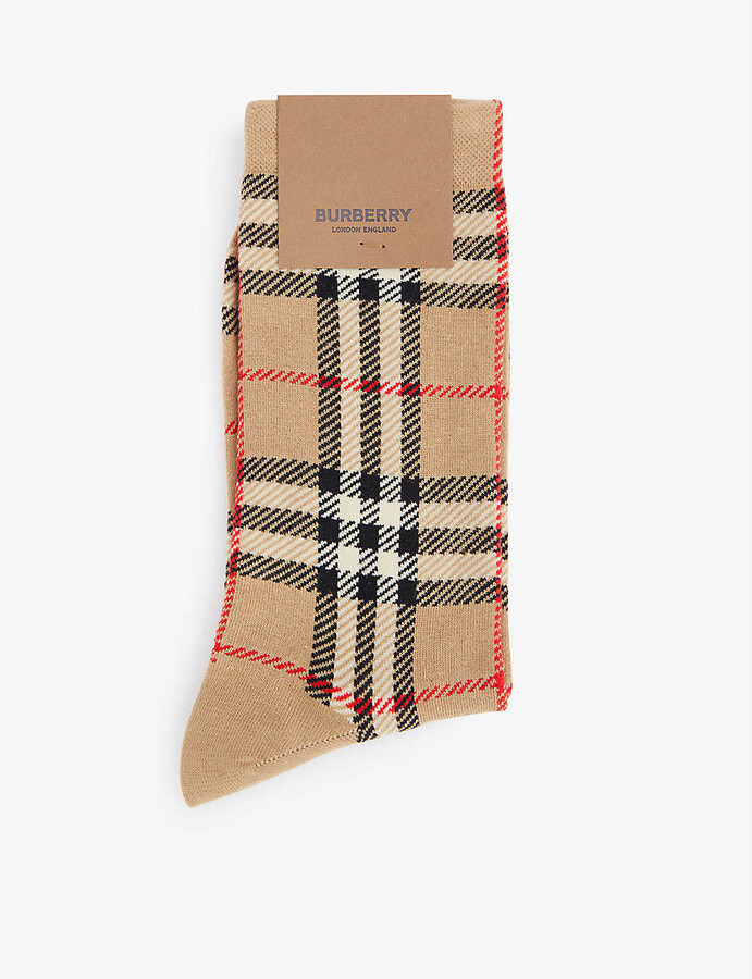 burberry check socks