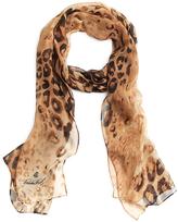Thumbnail for your product : Brooks Brothers Leopard Silk Chiffon Oblong