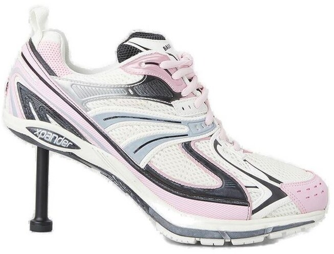 pink heeled trainers