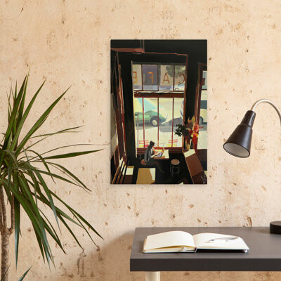 Dakota Fields The Great American Novel - Figurative Cafs Interiors Cityscapes Art