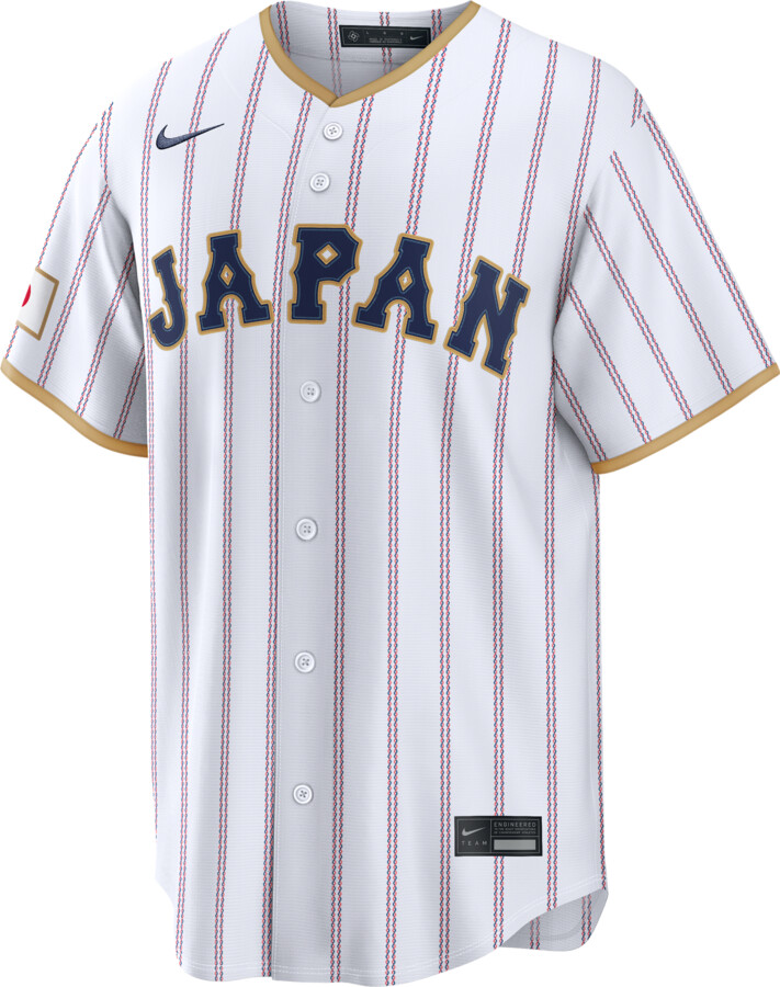 Nike Japan National Baseball Team 2026 World Baseball Classic Men's Stadium Jersey in White | RE260JWFWBJ-UFA