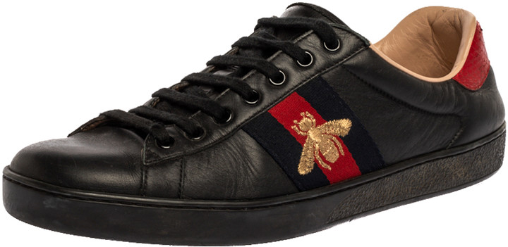 gucci black snake sneakers