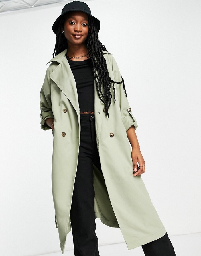 khaki trench jacket