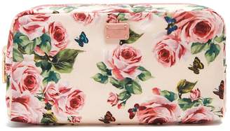 Dolce & Gabbana Floral-print fabric washbag