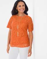Thumbnail for your product : Chico's Chicos Foiled Lace Top