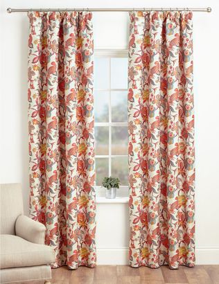 Marks and Spencer Bright Floral Pencil Pleat Curtains