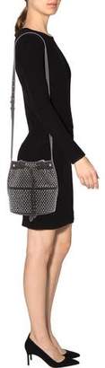 Alaia Grommet-Embellished Suede Bucket Bag