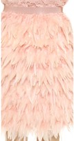 Thumbnail for your product : DKNY Tiered Feather Skirt