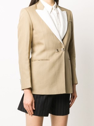 Sandro Paris Contrast-Lapel Tailored Blazer