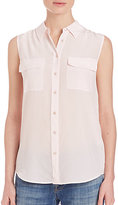 Thumbnail for your product : Equipment Slim Signature Silk Sleeveless Shirt