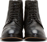 Thumbnail for your product : Marsèll Dark Blue Polarized Leather Lace-Up Ankle Boots