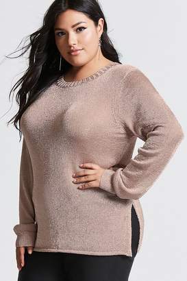 Forever 21 Plus Size Metallic Knit Sweater