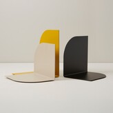 Thumbnail for your product : Oui Set Of 3 Rounded Metal Bookends, Yellow