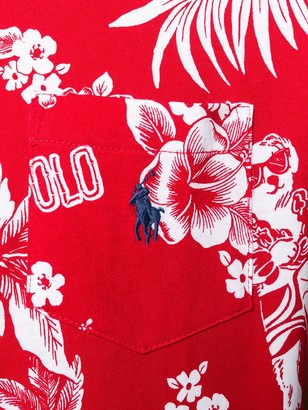 Polo Ralph Lauren Hawaiian and logo print T-shirt
