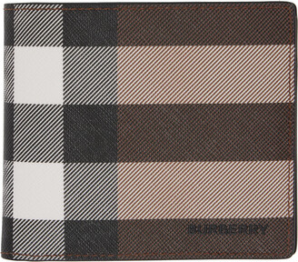 Burberry Hipfold Wallet In Dark Birch Brown
