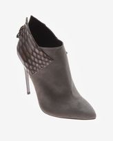 Thumbnail for your product : Sergio Rossi Suede/python Combo Bootie