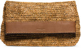 Thumbnail for your product : Michael Kors Santorini Medium Raffia Clutch Bag, Luggage