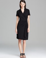 Thumbnail for your product : Karen Kane Short Sleeve Cascade Wrap Dress