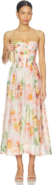 Bardot Lola Corset Midi Dress