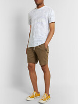 Thumbnail for your product : Faherty Striped Slub Melange Cotton-Blend Jersey T-Shirt