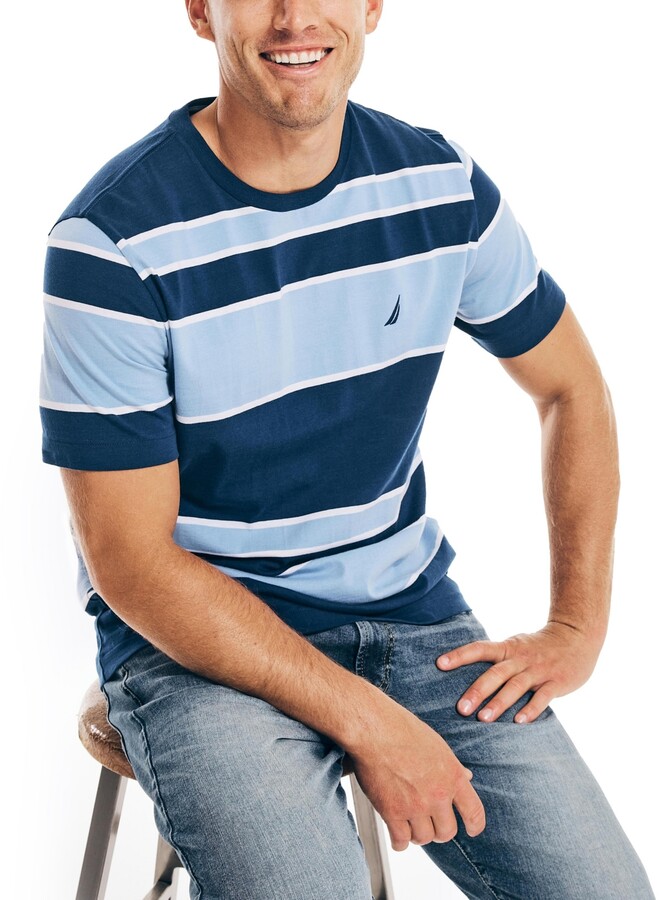 Mens Blue And White Striped T Shirts | Shop the world's largest 