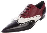 Thumbnail for your product : Gucci Brogue Pointed-Toe Oxfords multicolor Brogue Pointed-Toe Oxfords