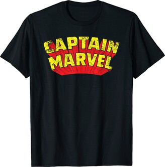Marvel Captain Retro Comic Title T-Shirt T-Shirt