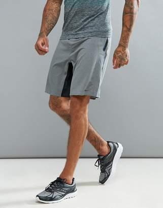 Saucony Running runlife stretch woven shorts in grey