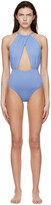 Thumbnail for your product : BONDI BORN Blue Camilla One-Piece Swimsuit