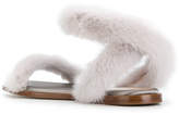 Thumbnail for your product : Valentino Garavani fur sandals