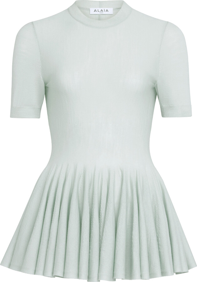 Alaia Wool Peplum Top