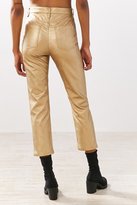 Thumbnail for your product : BDG Girlfriend Faux Leather Pant - Gold