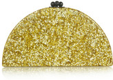 Thumbnail for your product : Edie Parker Dottie glittered acrylic box clutch