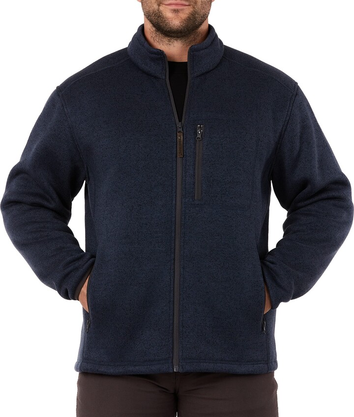Smith's Workwear Men's Sherpa Lined Sweater Fleece Jacket ShopStyle