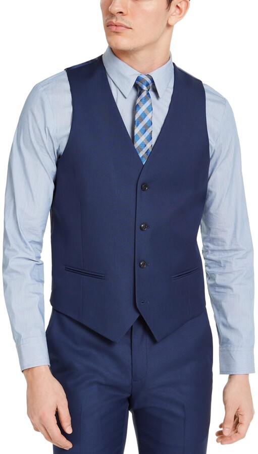 Mens Blue Suit Vest | Shop the world's largest collection of fashion |  ShopStyle