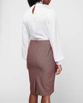 Thumbnail for your product : Express High Waisted Textured Pencil Skirt