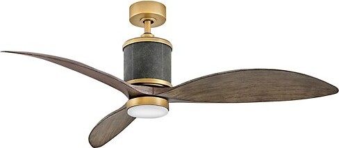 Hinkley Merrick LED Ceiling Fan in Brass, 3 Blades
