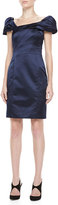 Thumbnail for your product : Armani Collezioni Pleated-Bodice Duchesse Dress, Blue