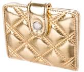 Thumbnail for your product : Marc Jacobs Metallic Leather Compact Wallet