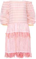 Thumbnail for your product : Lemlem Anan off-shoulder cotton minidress