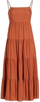 Thumbnail for your product : L'Agence Veda Tiered Midi-Dress