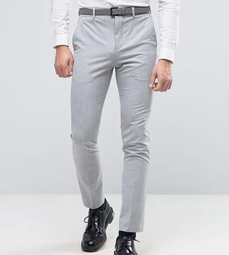 Selected Super Skinny Suit Pants In Pale Gray